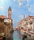 Rio St. Barnaba, Venice by Franz Richard Unterberger